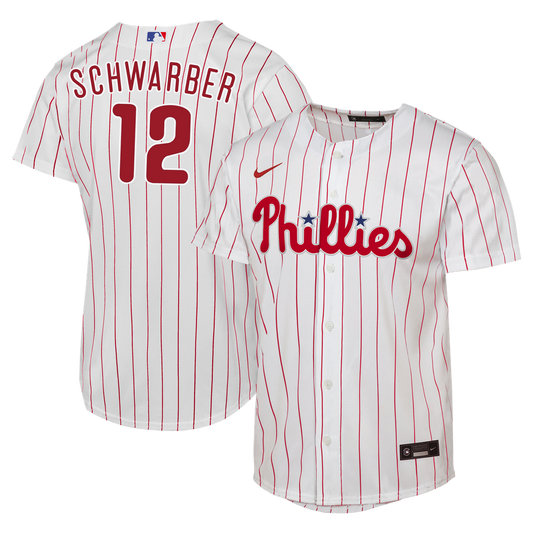 Philadelphia Phillies Kyle Schwarber Nike Youth Home Replica Jersey - White