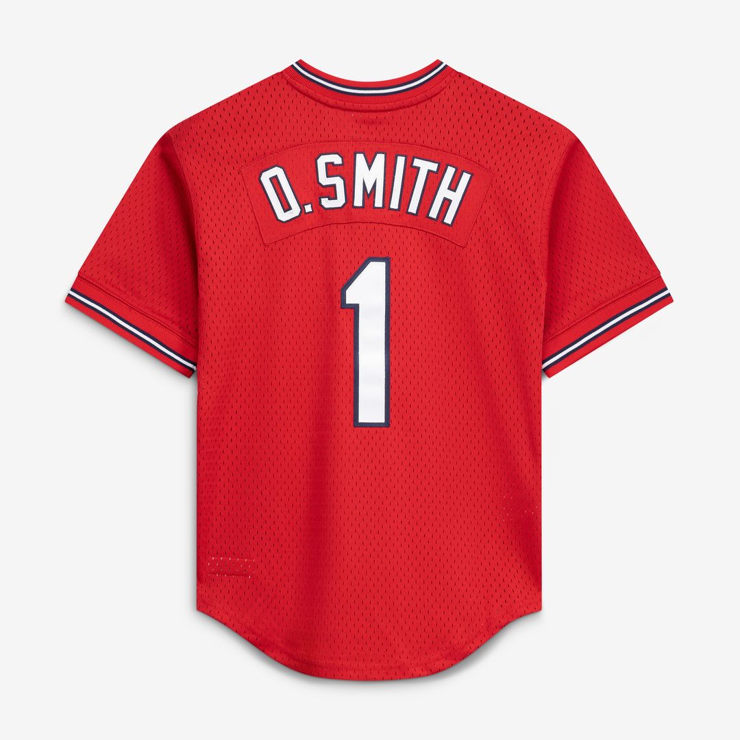 St. Louis Cardinals Ozzie Smith Mitchell & Ness Authentic Batting Practice Jersey - Navy