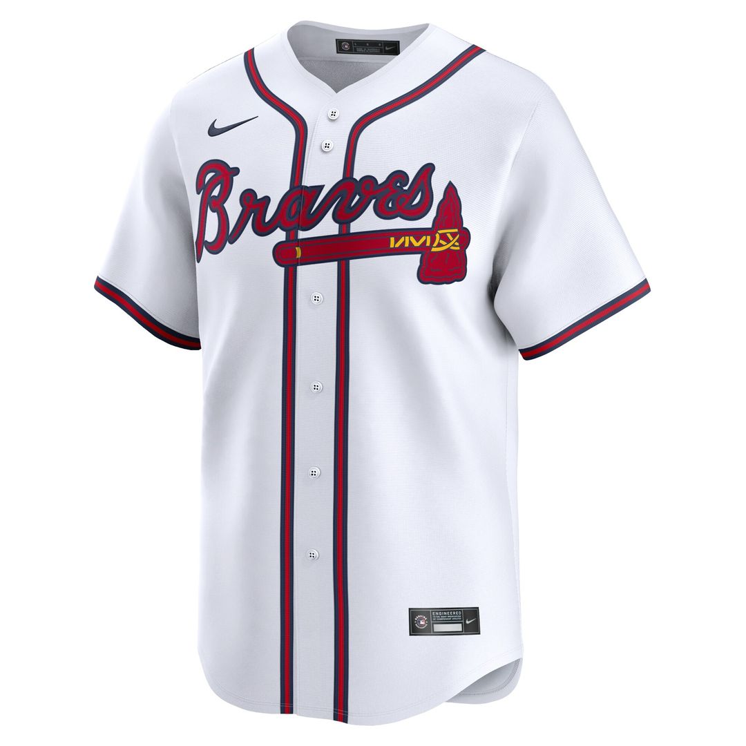 Atlanta Braves Spencer Strider Nike Home Limited Jersey - White