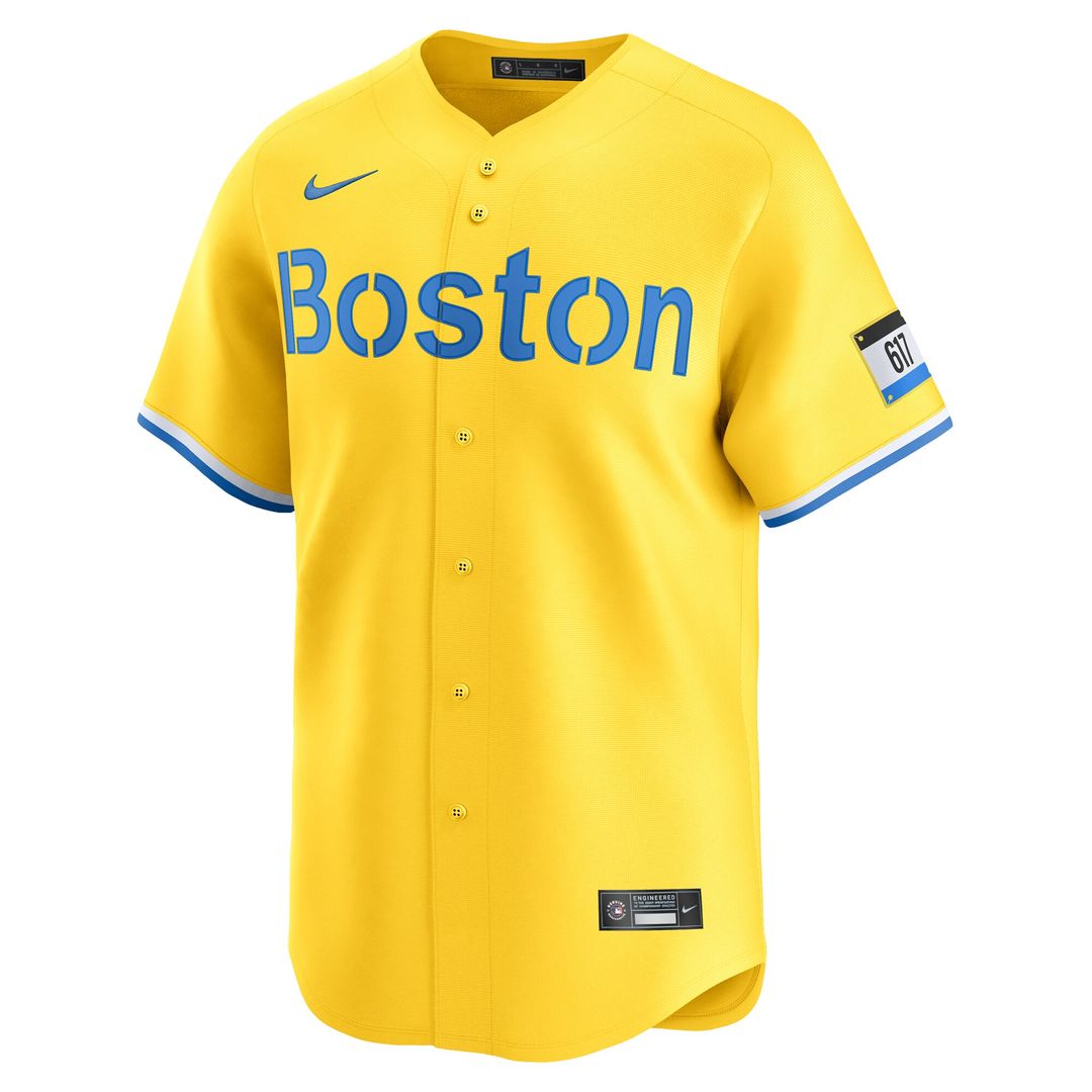 Boston Red Sox David Ortiz Nike City Connect Retired Player Jersey - Gold