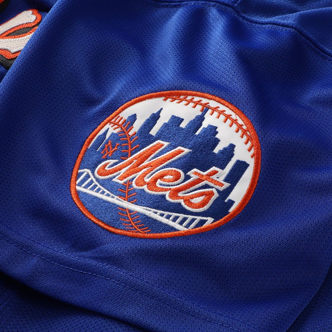 New York Mets Mike Piazza Mitchell & Ness Cooperstown Mesh Batting Practice Button-Up Jersey - Orange