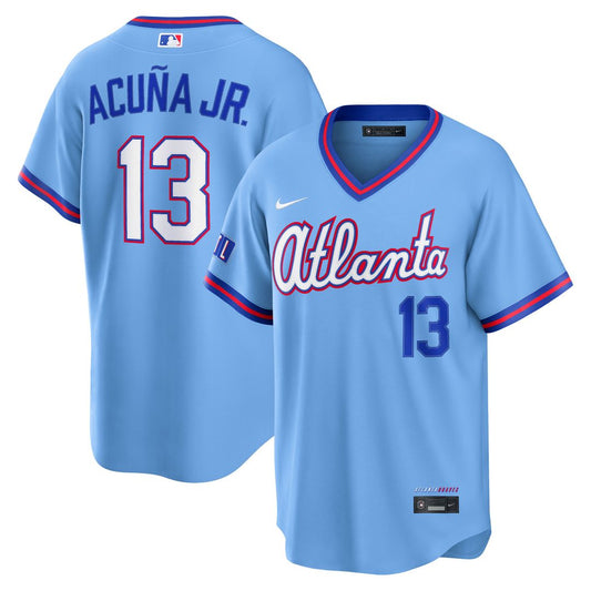 Atlanta Braves Ronald Acuña Jr. Nike 2026 City Connect Stadium Jersey - Powder Blue