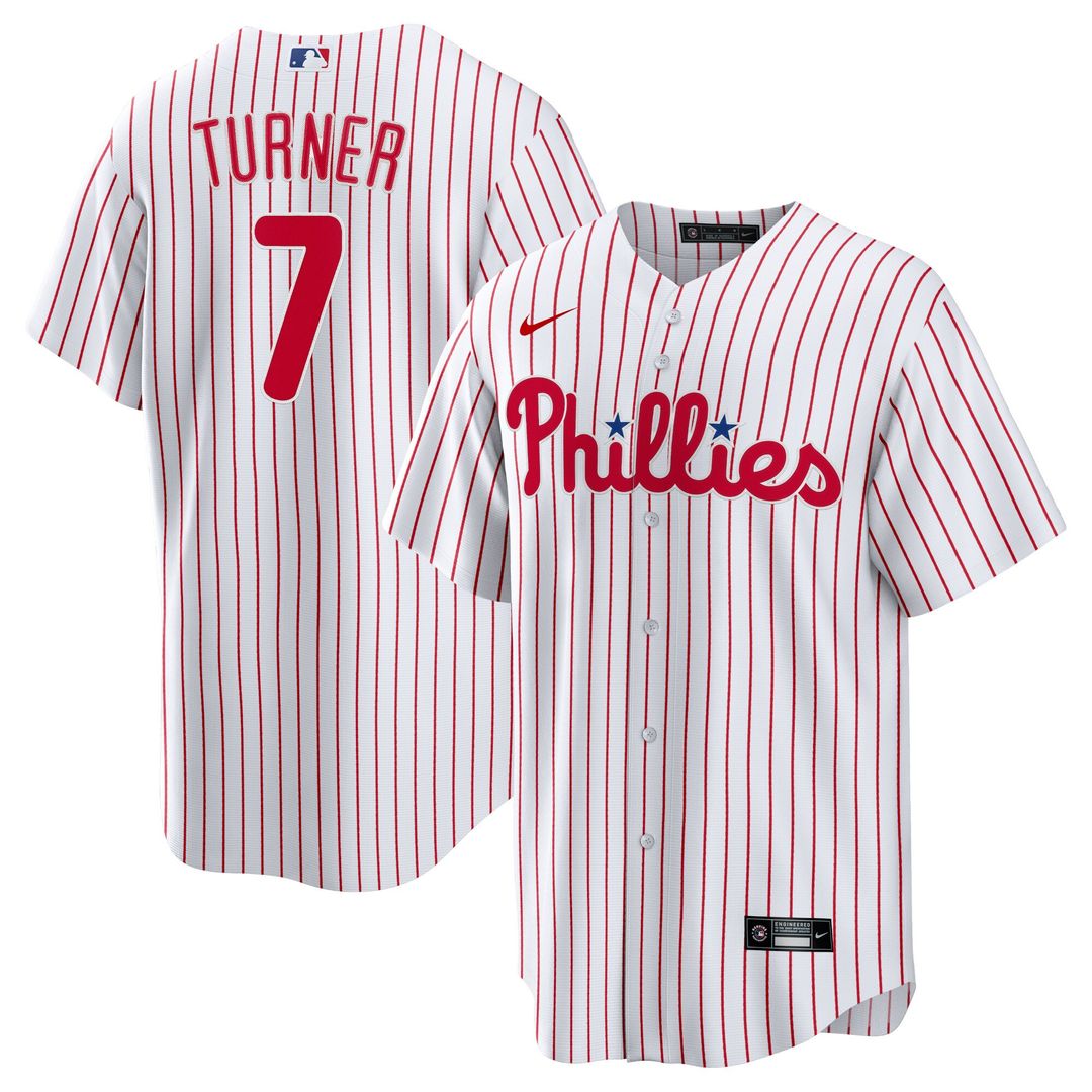 Philadelphia Phillies Trea Turner Nike Home Replica Jersey - White