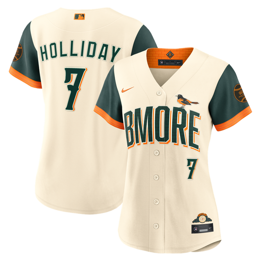 Baltimore Orioles Jackson Holliday Nike Women's 2026 City Connect Stadium Jersey - Cream
