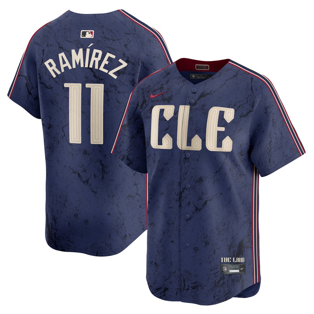 Cleveland Guardians José Ramírez Nike City Connect Limited Jersey - Navy
