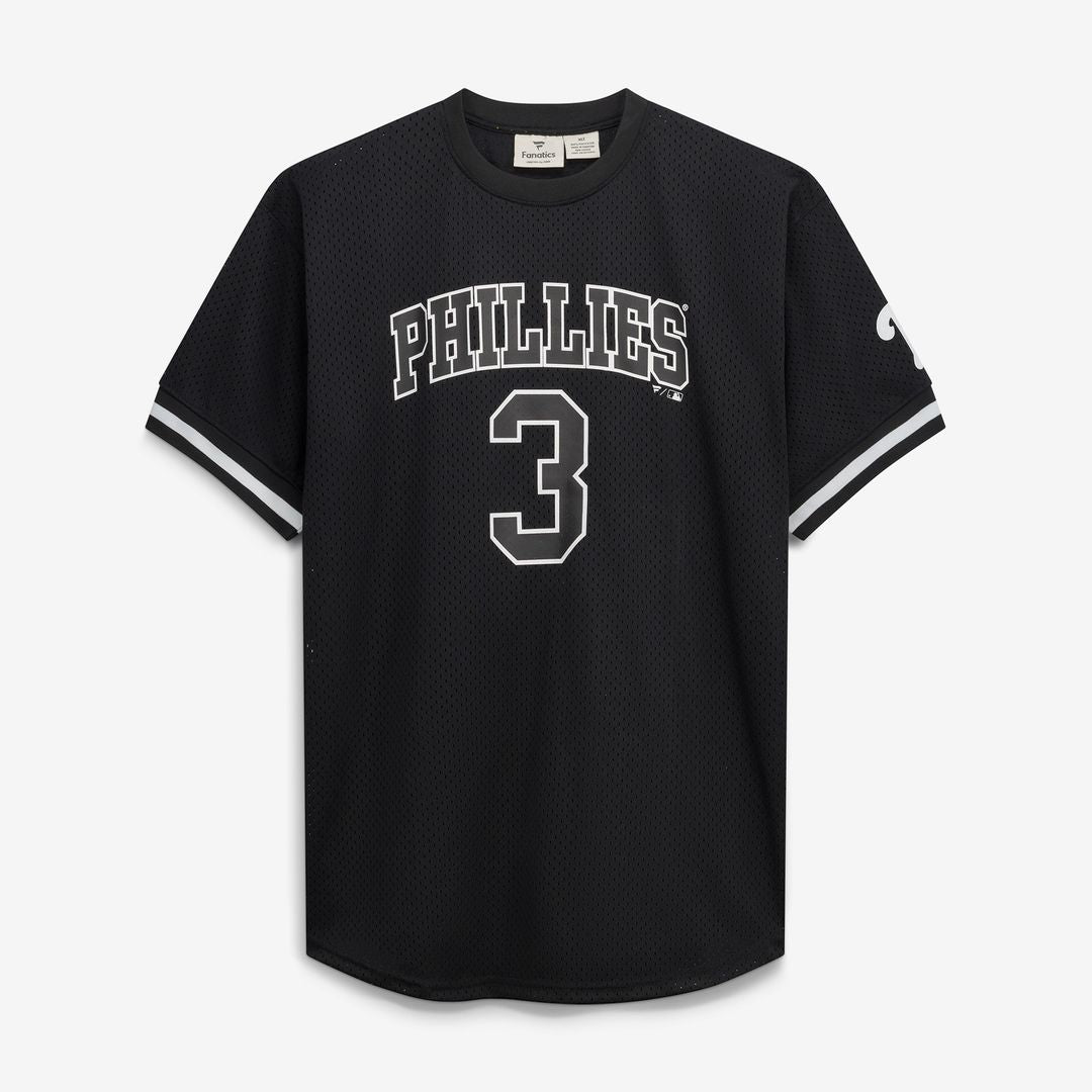 Philadelphia Phillies Bryce Harper Fanatics Big & Tall Heavyweight Mesh Jersey - Black/White