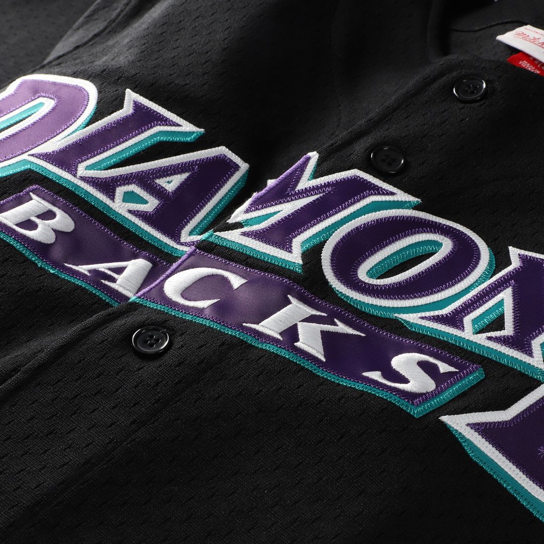 Arizona Diamondbacks Randy Johnson Mitchell & Ness Big & Tall Cooperstown Mesh Batting Practice Jersey - Black
