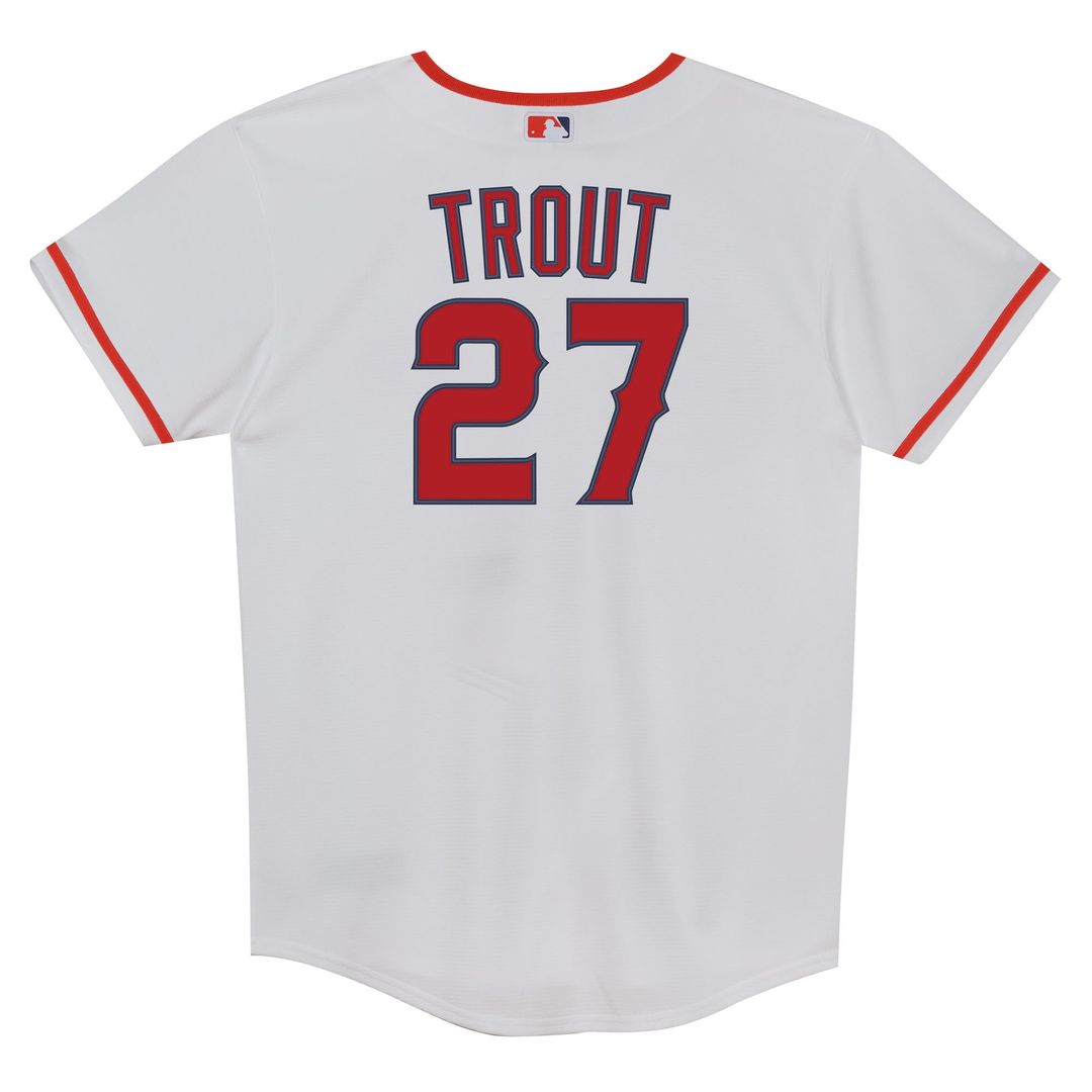 Los Angeles Angels Mike Trout Nike Preschool Home Replica Jersey - White