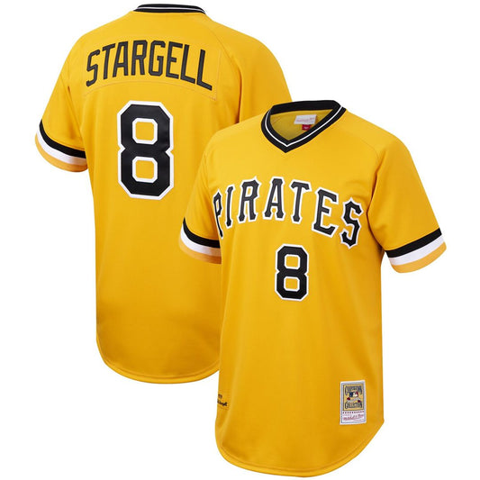 Pittsburgh Pirates Willie Stargell Mitchell & Ness Cooperstown Authentic Jersey - Gold
