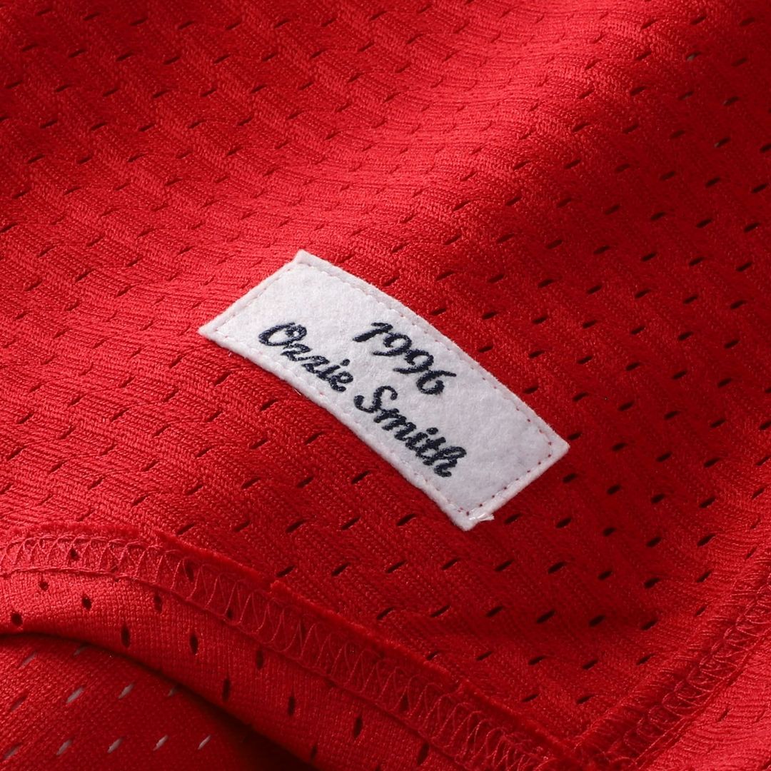 St. Louis Cardinals Ozzie Smith Mitchell & Ness Youth Cooperstown Mesh Batting Practice Jersey - Navy