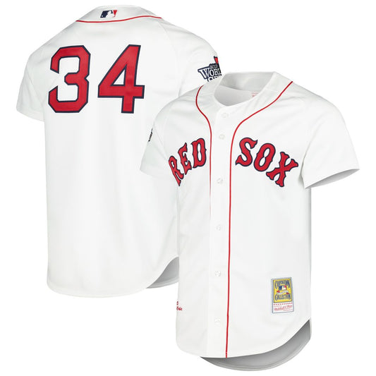 Boston Red Sox David Ortiz Mitchell & Ness Cooperstown Authentic Jersey - White
