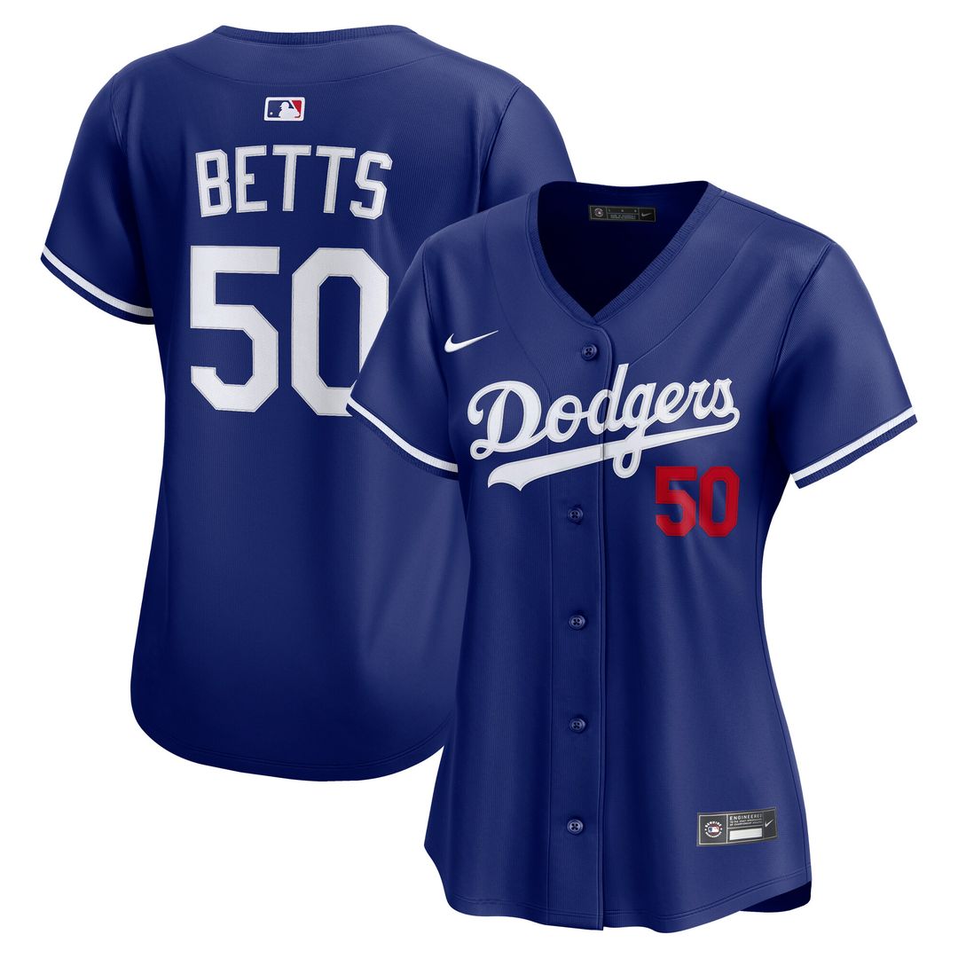 Los Angeles Dodgers Mookie Betts Nike Women's Alternate 2 Limited Jersey - Royal