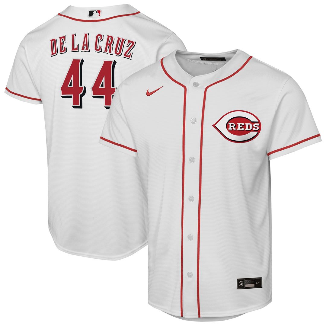 Cincinnati Reds Elly De La Cruz Nike Youth Home Replica Jersey - White