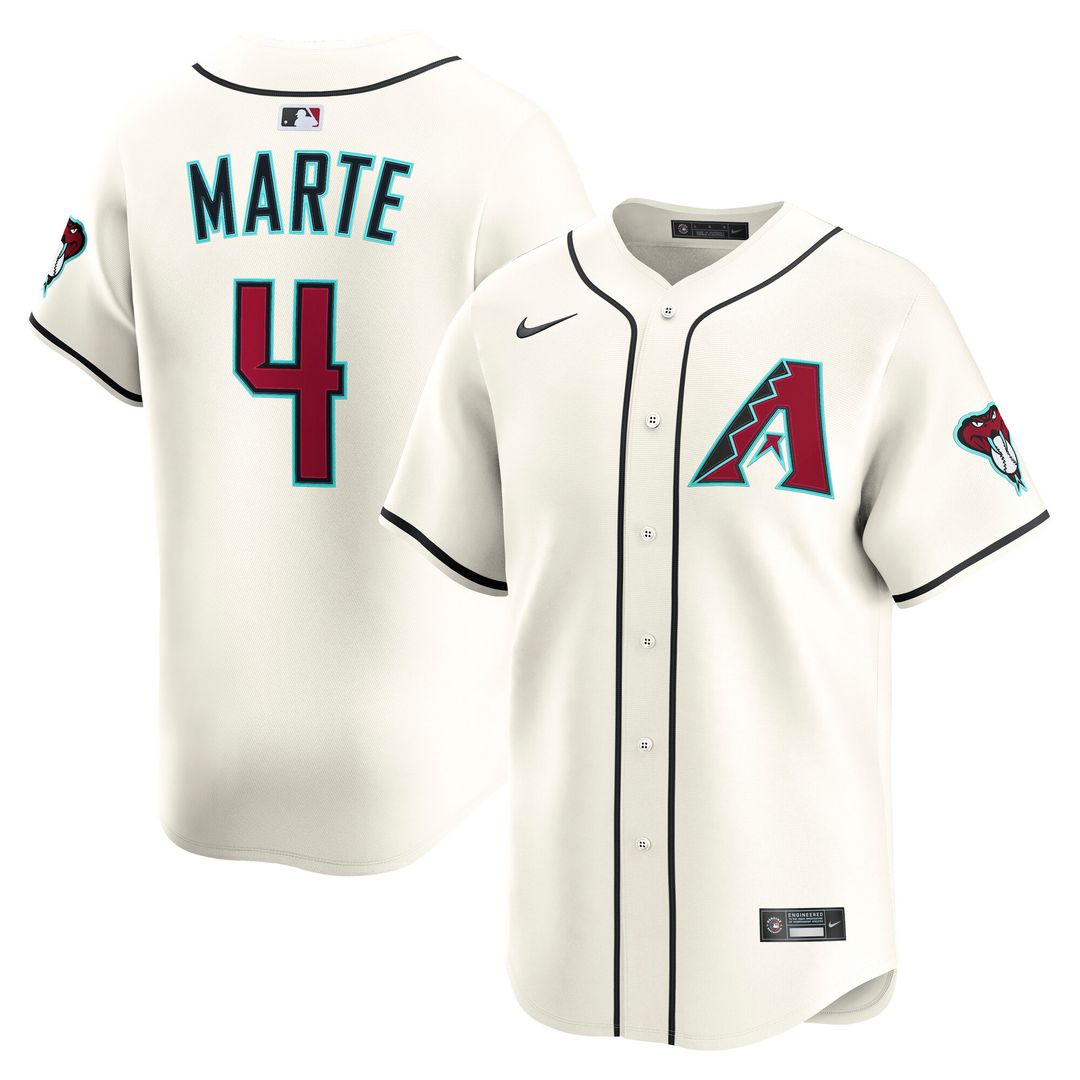 Arizona Diamondbacks Ketel Marte Nike Home Limited Jersey - Cream