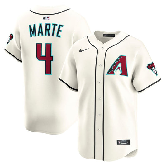 Arizona Diamondbacks Ketel Marte Nike Home Limited Jersey - Cream