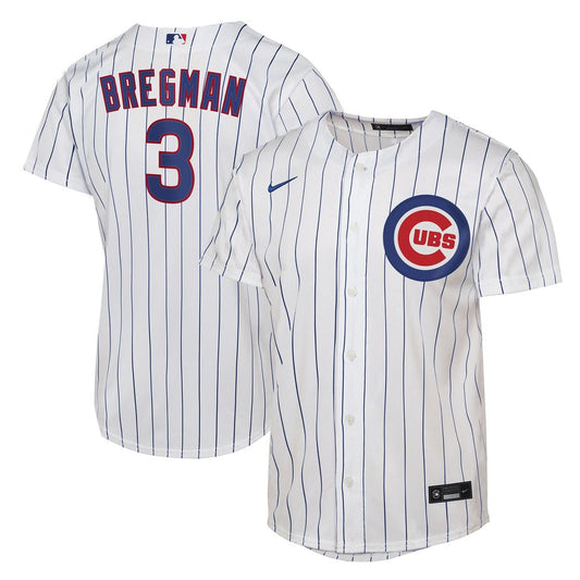 Chicago Cubs Alex Bregman Nike Youth Home Replica Jersey - White
