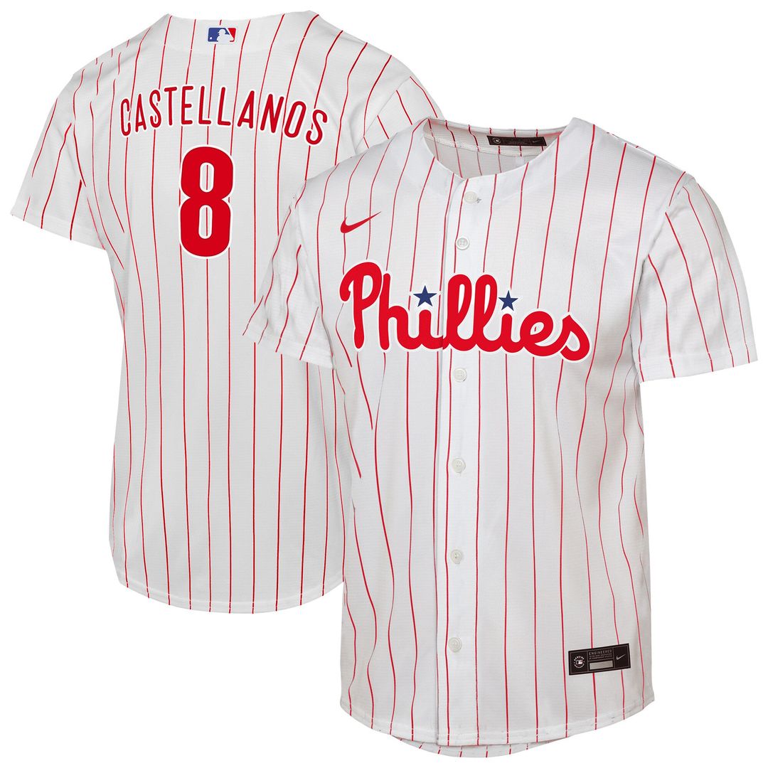 Philadelphia Phillies Nick Castellanos Nike Youth Home Replica Jersey - White