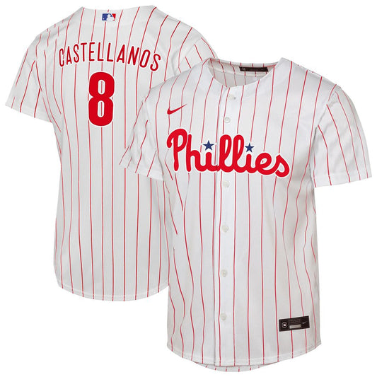 Philadelphia Phillies Nick Castellanos Nike Youth Home Replica Jersey - White