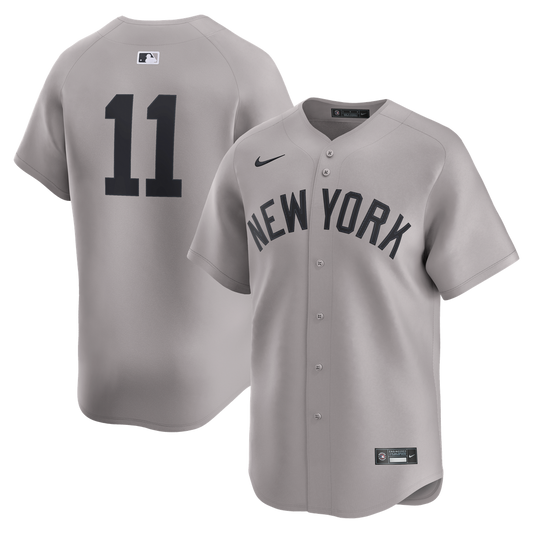 New York Yankees Anthony Volpe Nike Road Limited Jersey - Gray