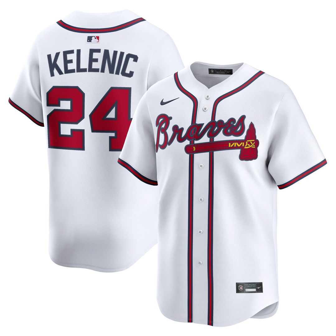 Atlanta Braves Jarred Kelenic Nike Home Limited Jersey - White