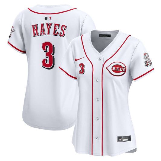 Cincinnati Reds Ke'Bryan Hayes Nike Women's Home Limited Jersey - White