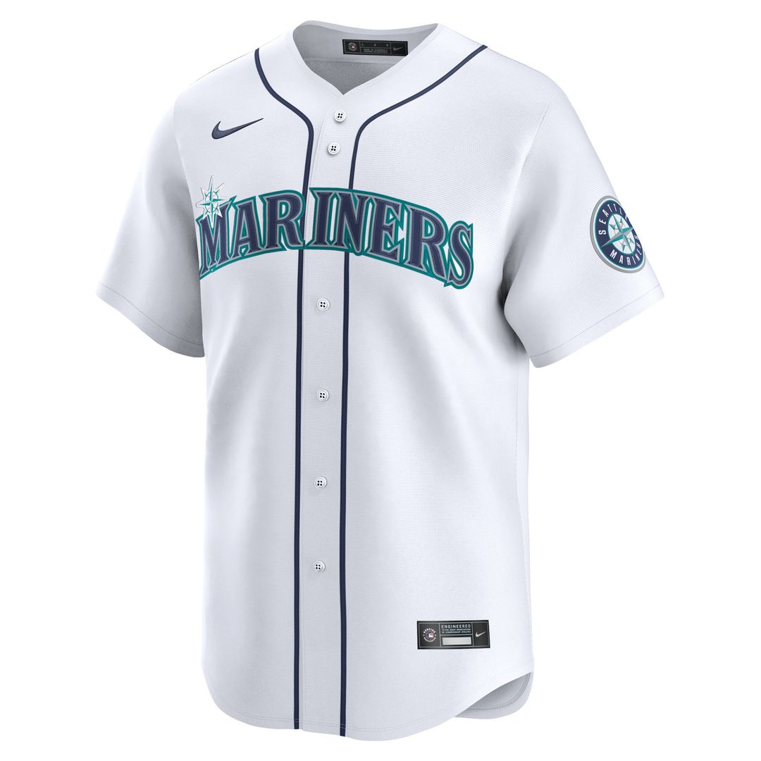 Seattle Mariners Cal Raleigh Nike Home Limited Jersey - White