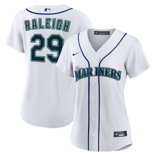 Seattle Mariners Cal Raleigh Nike Women's Home Replica Jersey - White
