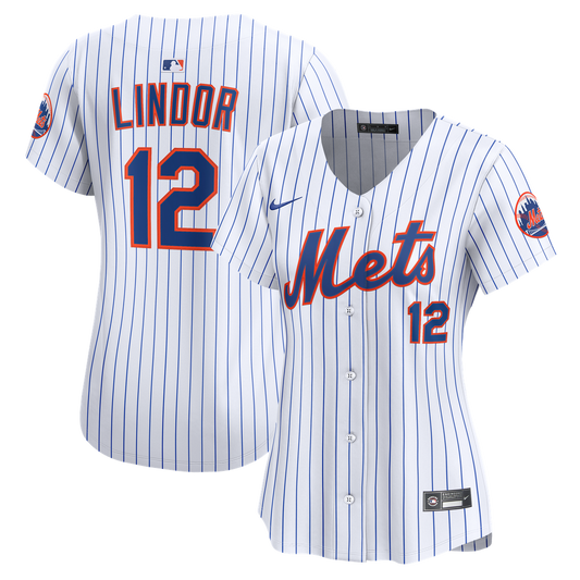 New York Mets Francisco Lindor Nike Women's Home Limited Jersey - White