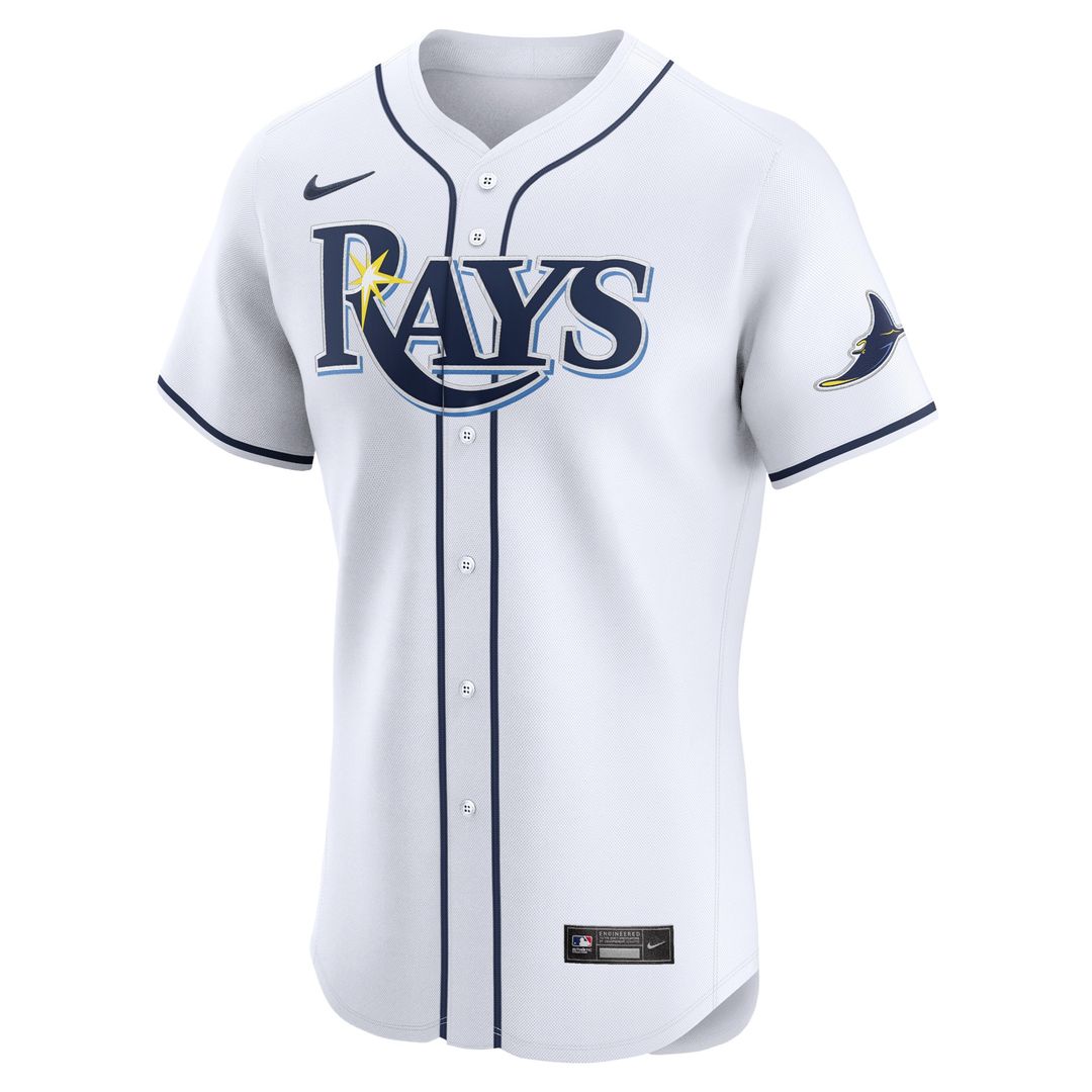 Tampa Bay Rays Yandy Diaz Nike Home Elite Jersey - White