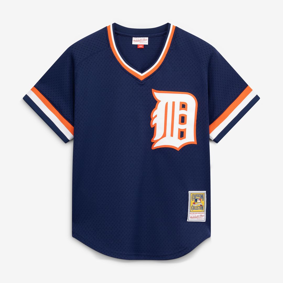 Detroit Tigers Kirk Gibson Mitchell & Ness Authentic Batting Practice Jersey - Navy