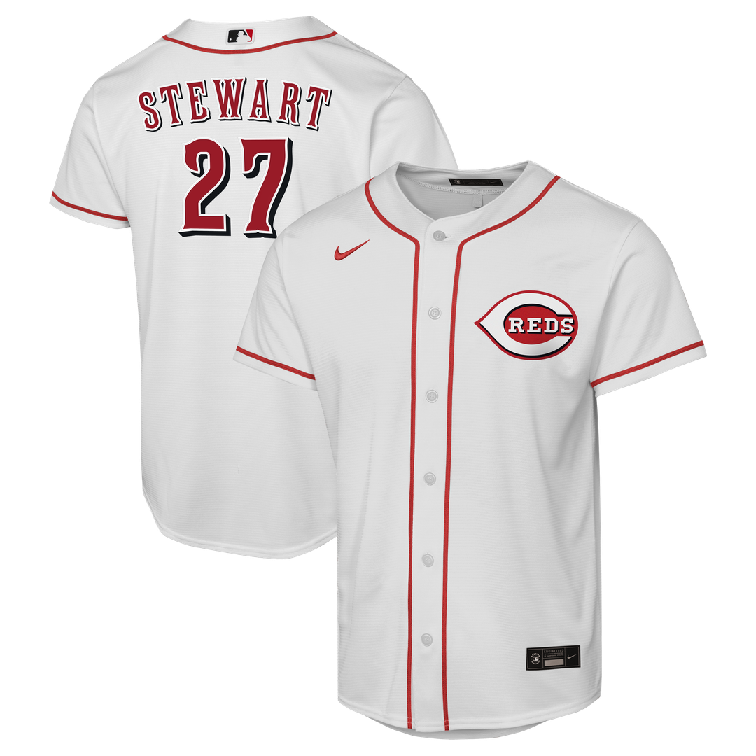 Cincinnati Reds Sal Stewart Nike Youth Home Replica Jersey - White
