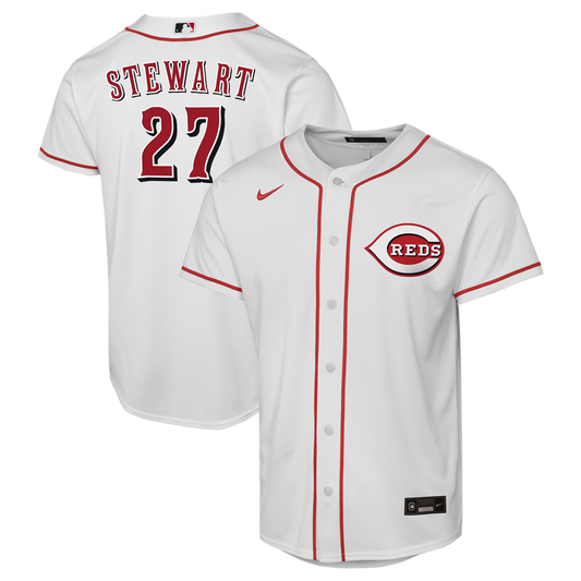 Cincinnati Reds Sal Stewart Nike Youth Home Replica Jersey - White