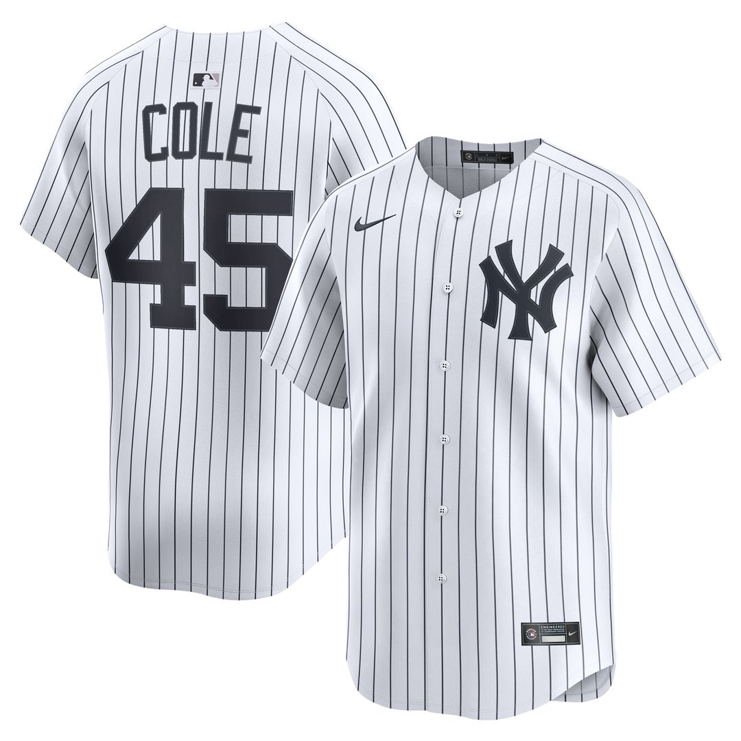 New York Yankees Gerrit Cole Nike Home Limited Jersey - White