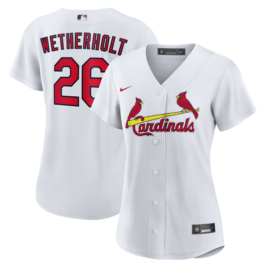 St. Louis Cardinals JJ Wetherholt Nike Women's Home Replica Jersey - White