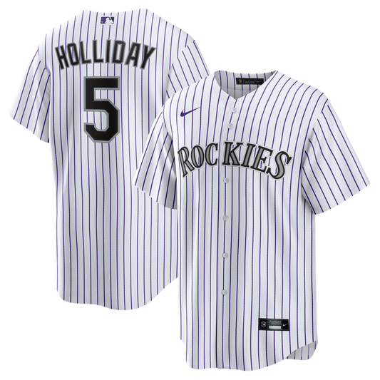 Colorado Rockies Matt Holliday Nike Home Retired Replica Jersey - White