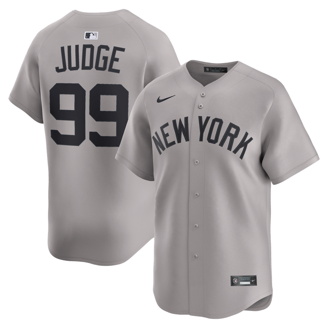 New York Yankees Aaron Judge Nike Road Limited Jersey - Gray