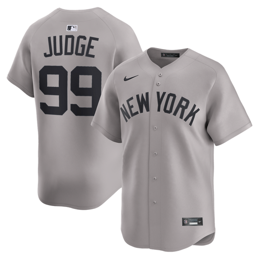 New York Yankees Aaron Judge Nike Road Limited Jersey - Gray