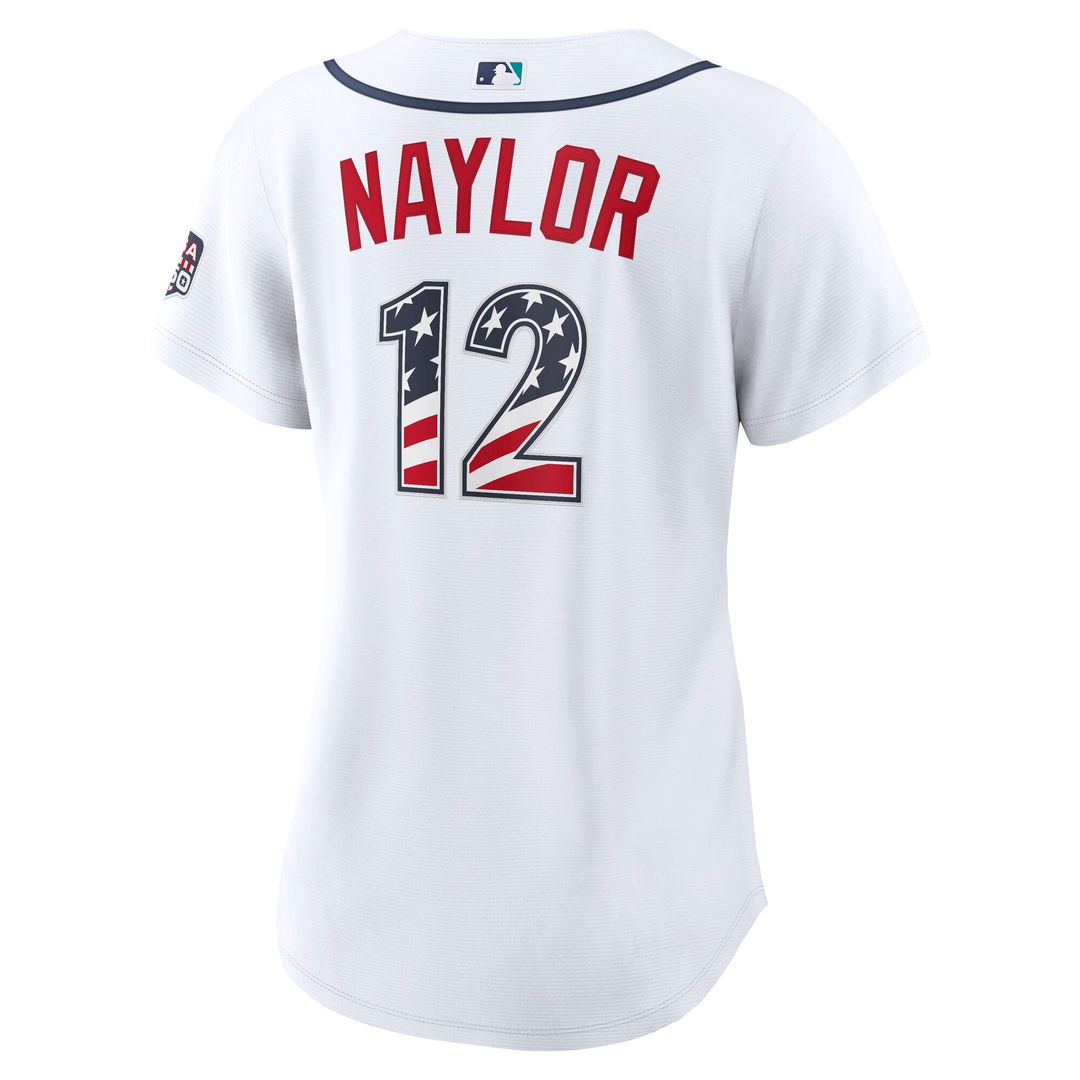 Seattle Mariners Josh Naylor Nike Women's USA 250 Fourth of July Home Stadium Jersey - White