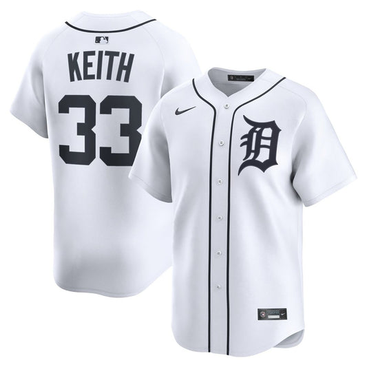 Detroit Tigers Colt Keith Nike Home Limited Jersey - White