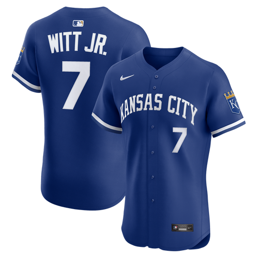 Kansas City Royals Bobby Witt Jr. Nike Alternate 2 Elite Jersey - Royal