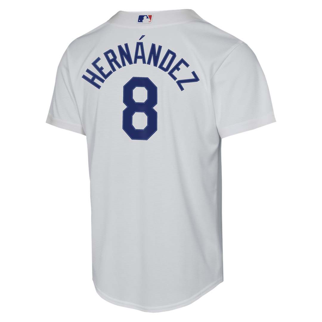 Los Angeles Dodgers Enrique Hernández Nike Youth Home Baseline Jersey - White