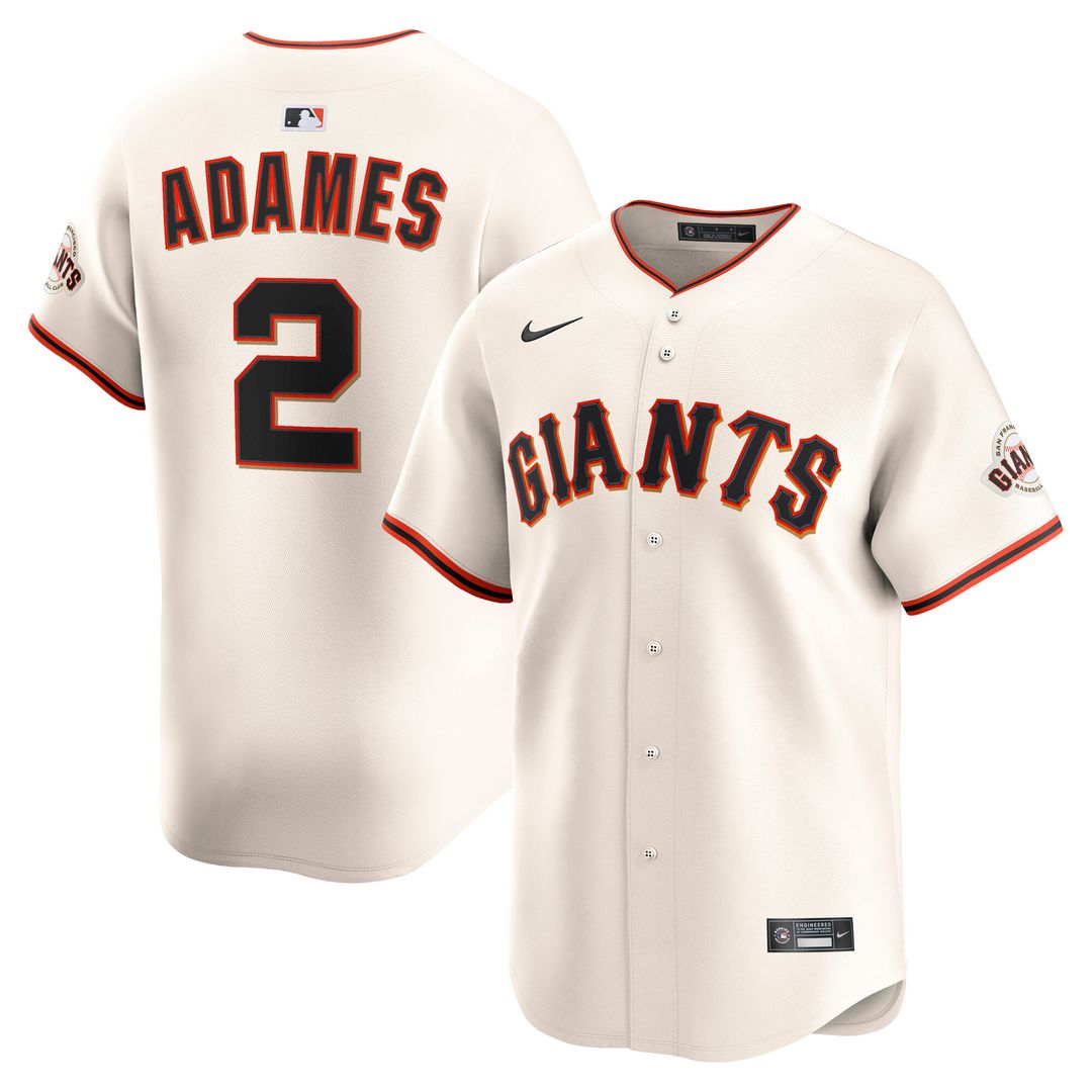 San Francisco Giants Willy Adames Nike Home Limited Jersey - Cream