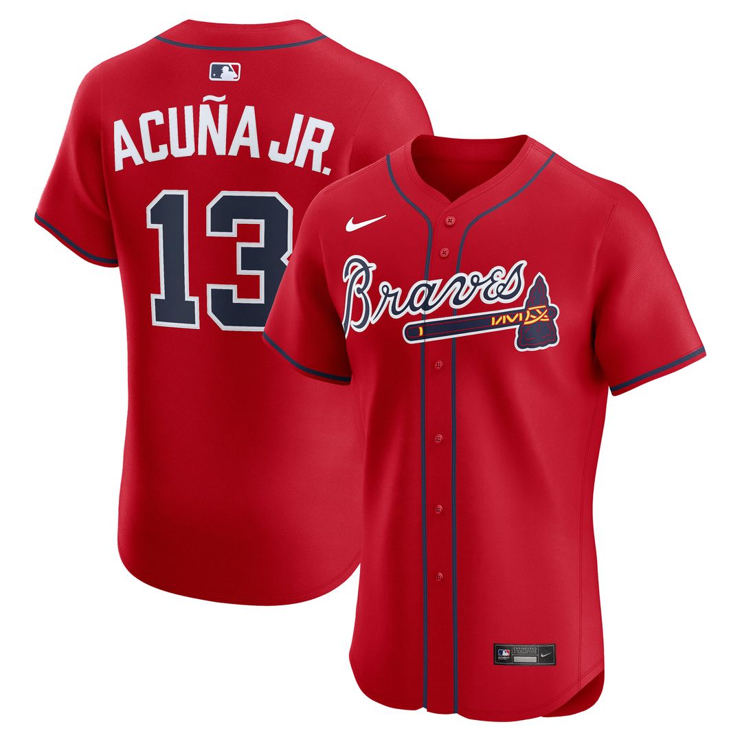 Atlanta Braves Ronald Acuña Jr. Nike Home Elite Jersey - White