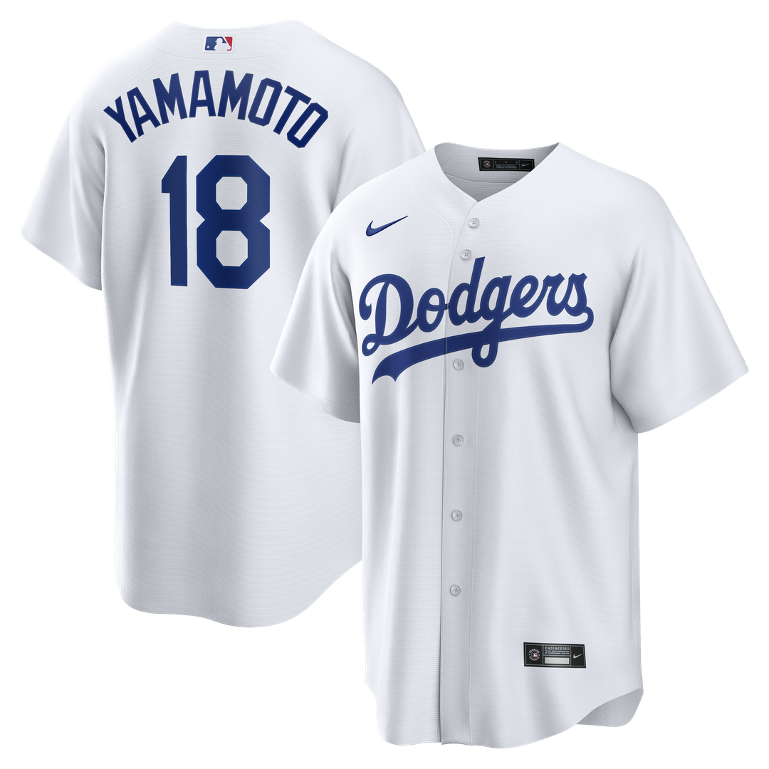 Los Angeles Dodgers Yoshinobu Yamamoto Nike Home Replica Jersey - White