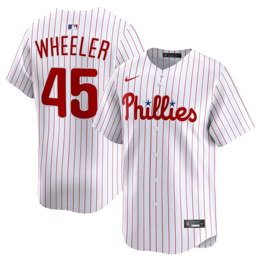 Philadelphia Phillies Zack Wheeler Nike Home Limited Jersey - White