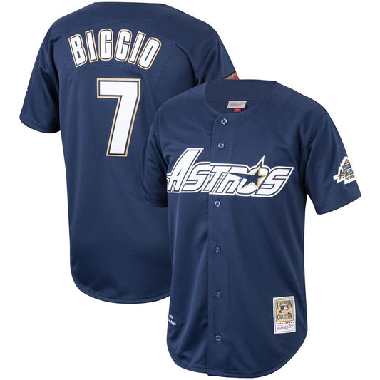 Houston Astros Craig Biggio Mitchell & Ness Cooperstown 1994 Authentic Jersey - Navy