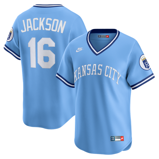 Kansas City Royals Bo Jackson Nike Throwback Cooperstown Limited Jersey - Light Blue