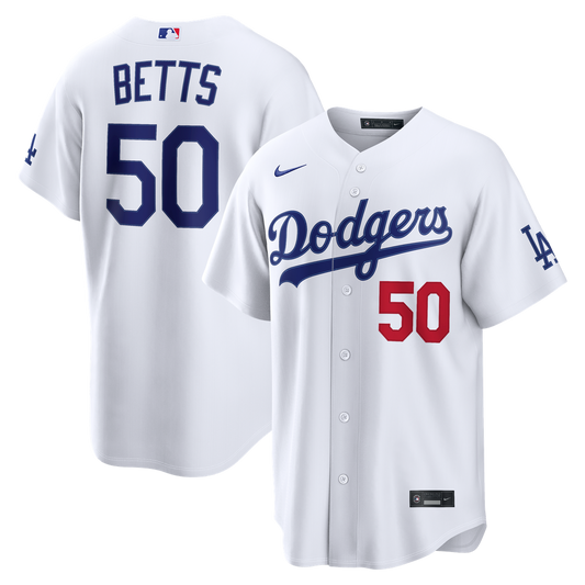Los Angeles Dodgers Mookie Betts Nike Home Stadium Jersey - White