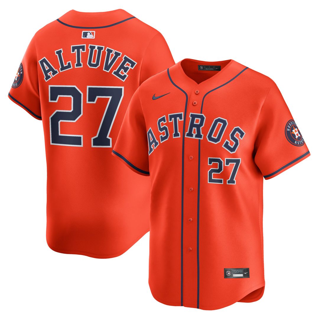 Houston Astros Jose Altuve Nike Road Limited Jersey - Gray