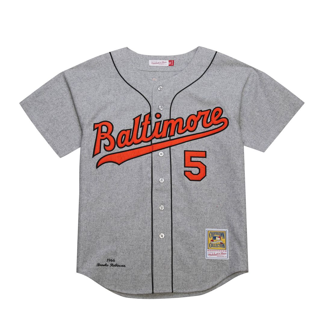Baltimore Orioles Brooks Robinson Mitchell & Ness Cooperstown 1966 Authentic Jersey - Gray